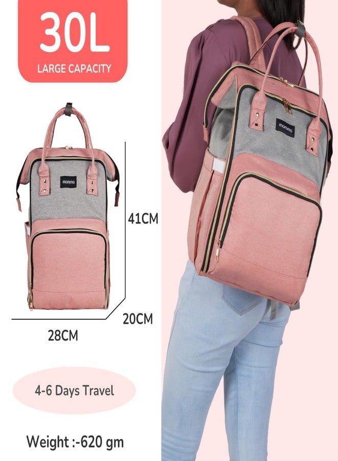 MAMMA Dual Partition Diaper Bag For Mothers for Travel, Baby Bag for Mother Travel,16 Pockets Diaper Bags for Mom and Hospital Bag for Delivery Women,Unisex Baby diaper Bag with 9 Month Warranty - Image 5